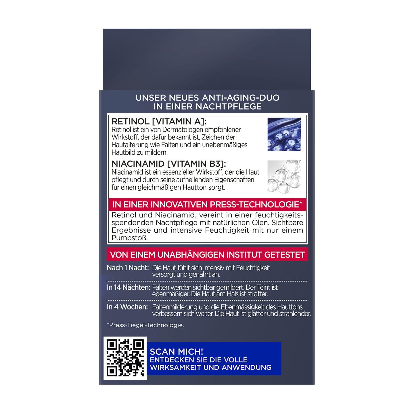 Laser X3 Gepresste Anti Falten Pflege Nacht Anwendung